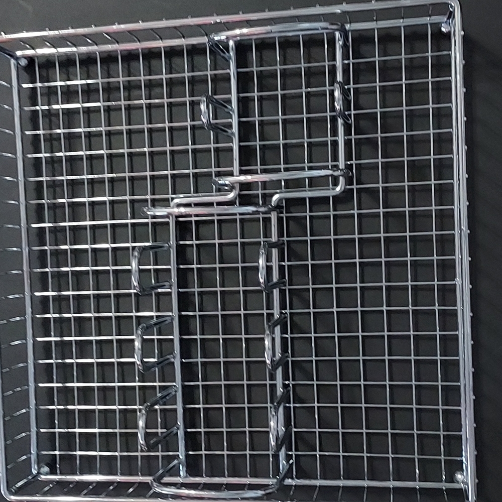 Silverware Holder,Metal, 9 1/2in.Wx2 3/4in.H.GUC looks New